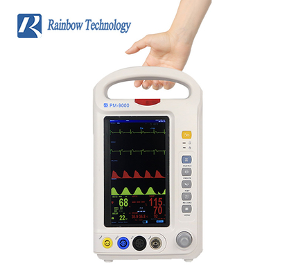 Wykorzystanie przyjaznego monitora pacjentów z wieloma parametrami EKG/ HR/ RESP/ SPO2/ NIBP/ TEMP