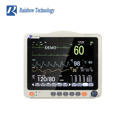 Interfejs operacyjny Wieloparametrowy monitor pacjenta Przyjazny dla użytkownika z 12,1-calowym wyświetlaczem LCD