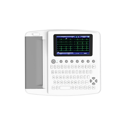 12 Leads 7 Inch Analog Recording Medical EKG Machine z real time transferem danych