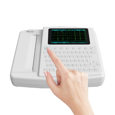 Szpitalny kolorowy ekran dotykowy TFT Elektroniczna maszyna EKG EKG 7 cali