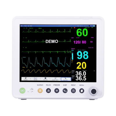 Przenośny, 5-wodny, przenośny, szpitalny monitor patologiczny z wyświetlaczem TFT-LCD z ETCO2