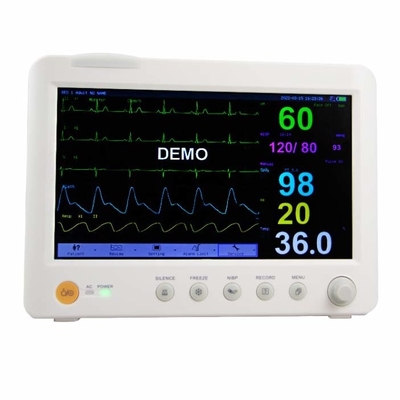 EKG/NIBP Portable Multi Parameter Patient Monitor Do Szpitala Wewnętrznego Przechowywania Danych