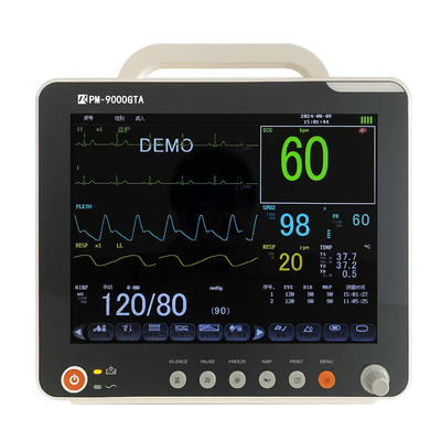 Wieloparametrowy monitor pacjenta z EKG Resp SpO2 Nibp Temp i ruchomym stołem OEM dostępny