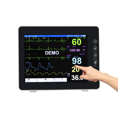 8-calowy kolorowy wyświetlacz TFT Multi Parameter Monitor pacjenta z certyfikatem ISO i kompatybilnością z wózkiem / uchwytem ściennym