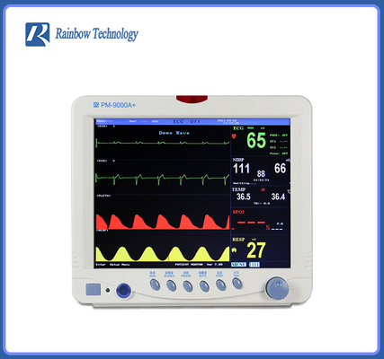 6-parametrowy EKG Wieloparametrowy monitor pacjenta z wieloma opcjami językowymi