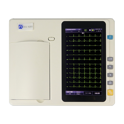 Automatyczna analiza Domowa maszyna EKG do szpitala 7-calowy kolorowy wyświetlacz TFT LCD