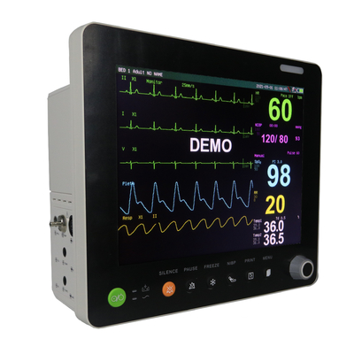 Duży monitor EKG z ekranem dotykowym Monitor pacjenta 5 odprowadzeniowy przyrząd medyczny