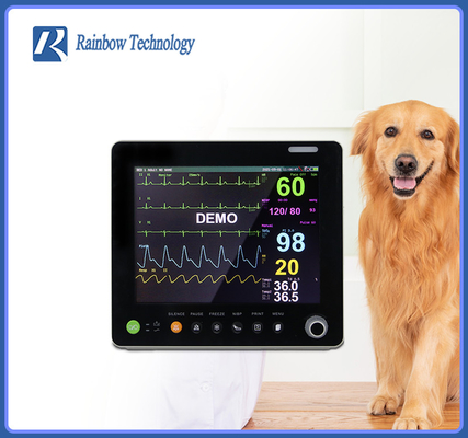 Animal Vet Medical Ansthetic Temp Vital Signs Monitor Wieloparametrowy Przenośny