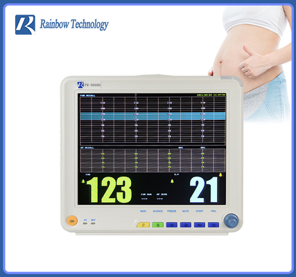 Szpitalna kobieta w ciąży Kardiotokografia Maszyna Ctg Monitor płodu matki