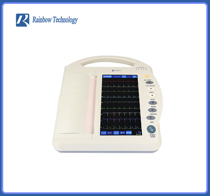 12-kanałowy aparat EKG oparty na komputerze PC Przenośny bezprzewodowy 12-odprowadzeniowy aparat EKG