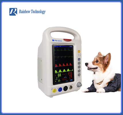 Lekki weterynaryjny monitor temperatury kompaktowy weterynaryjny aparat EKG
