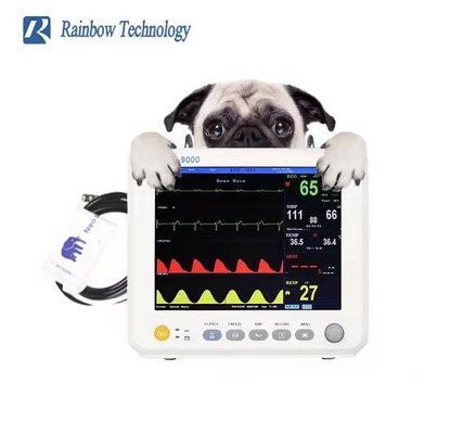 EKG Monitorowanie weterynaryjne maszyny Monitor specyfikacji weterynaryjnych zamontowany w pojeździe