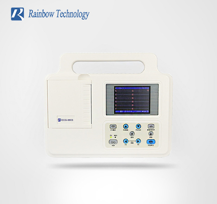 3,5-calowa 12-kanałowa łatwa do przenoszenia mini maszyna do EKG z drukarką dla pacjenta