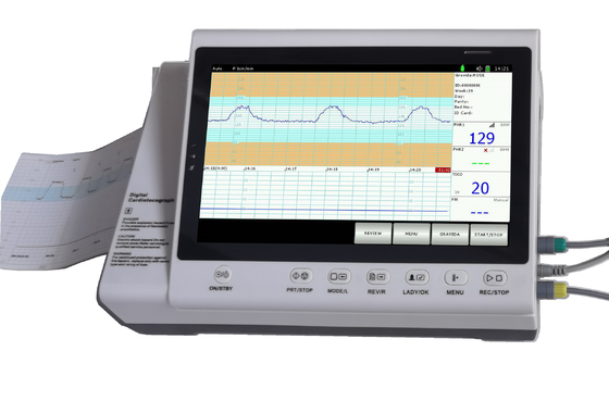 Monitor pracy serca płodu z sondą CTG dla bliźniaków szpitalnych z drukarką