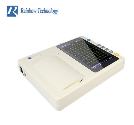 Przenośny 6-kanałowy monitor EKG, analizator ekranu dotykowego