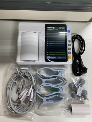 Mobilny bezprzewodowy EKG 6 kanałowy elektrokardiogram Elektrocardiograf