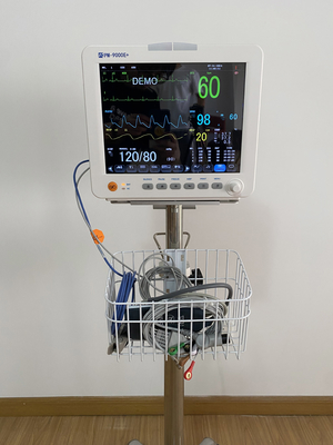 Urządzenie medyczne 12-calowy ekran TFT z wieloparametrowym monitorem pacjenta z uchwytem stojącym na ścianie