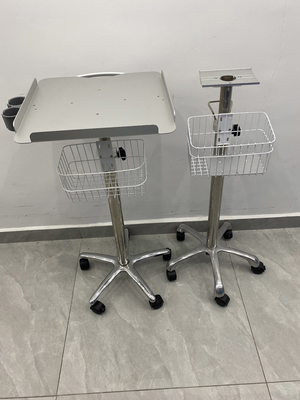 Przenośny szpital B-Ultrasonometryczny wózek medyczny Aluminiowe stopy mobilne Ultrasonic meble Mobilny wózek