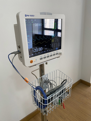 Wieloparametrowy monitor pacjentów ICU cena szpital medyczny monitor pacjentów mobilny stojak ruchomy wózek