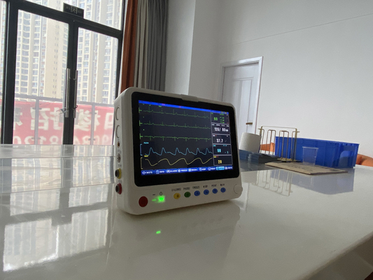 Chiński Producent Przenośny 10 cali Ultra-Thin Monitor Pacjent Wieloparametrowy Przy łóżku Badanie Stomatologiczne Sprzęt Terapii