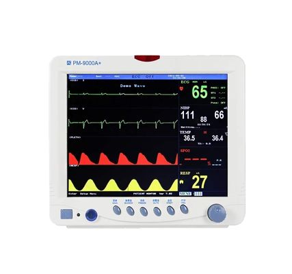Emergency Hospital Apparatus Touch Screen Patient Monitor with 2 Years Warranty and GB/T18830-2009 Safety Standard for ICU Vital Sign Monitoring