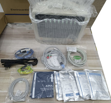 Monitor pacjenta 6-parametrowy z wózkiem przyłóżkowym i elektrycznym źródłem zasilania, 1 rok gwarancji