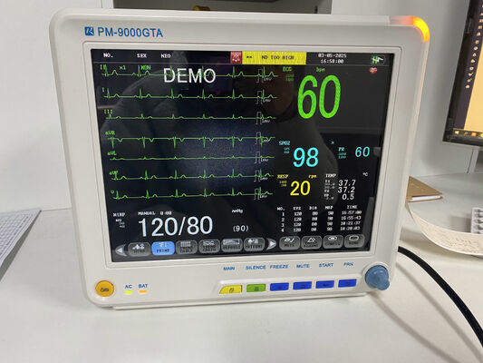 Elektryczna maszyna EKG Elektrocardiogram Monitor pacjenta dla szpitala Klinika sal operacyjnych Wydział ratunkowy