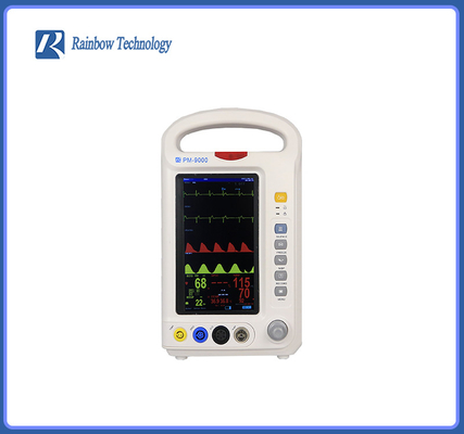 Medyczny monitor pacjenta Vital Sign 6 parametrów 7-calowy nocny dla szpitala